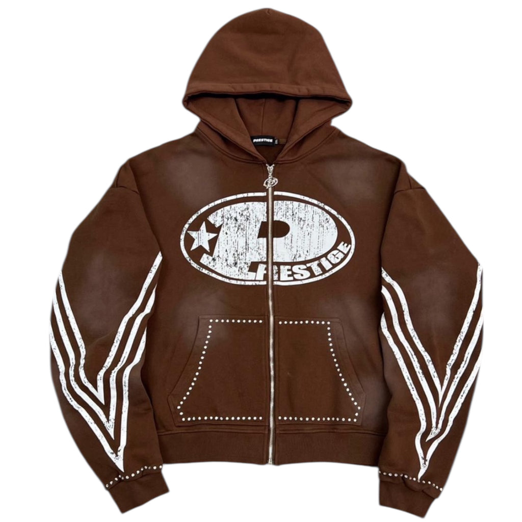 Prestige "P Logo" Rhinestone Hoodie