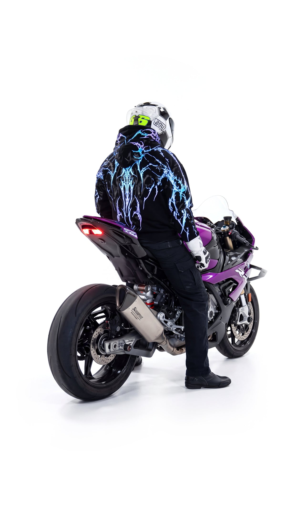 Purple V5 Reflective Hoodie