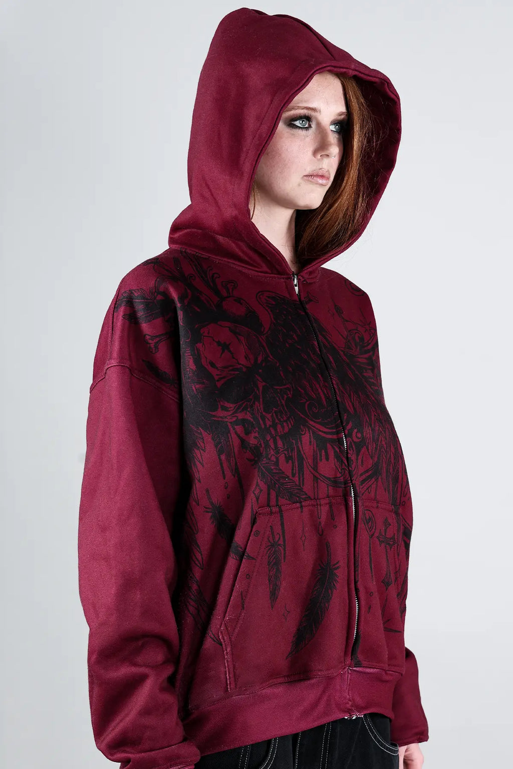 Slate Zip Hoodie (Rouge)