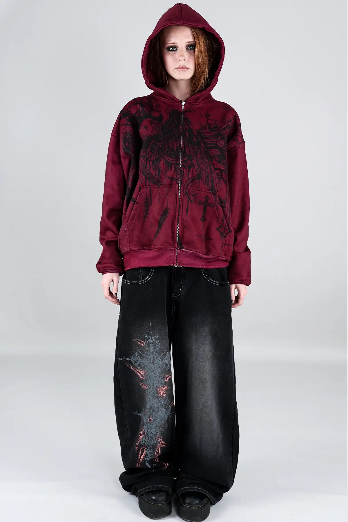 Slate Zip Hoodie (Rouge)
