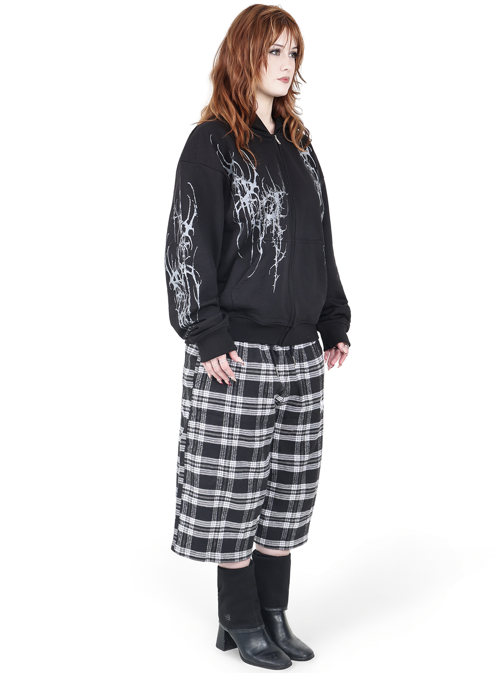 Plaid Shorts (Grey)