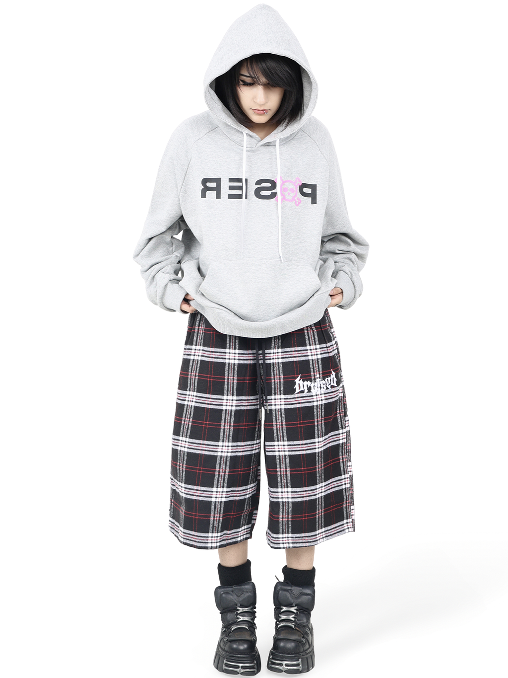 Plaid Shorts (Red)