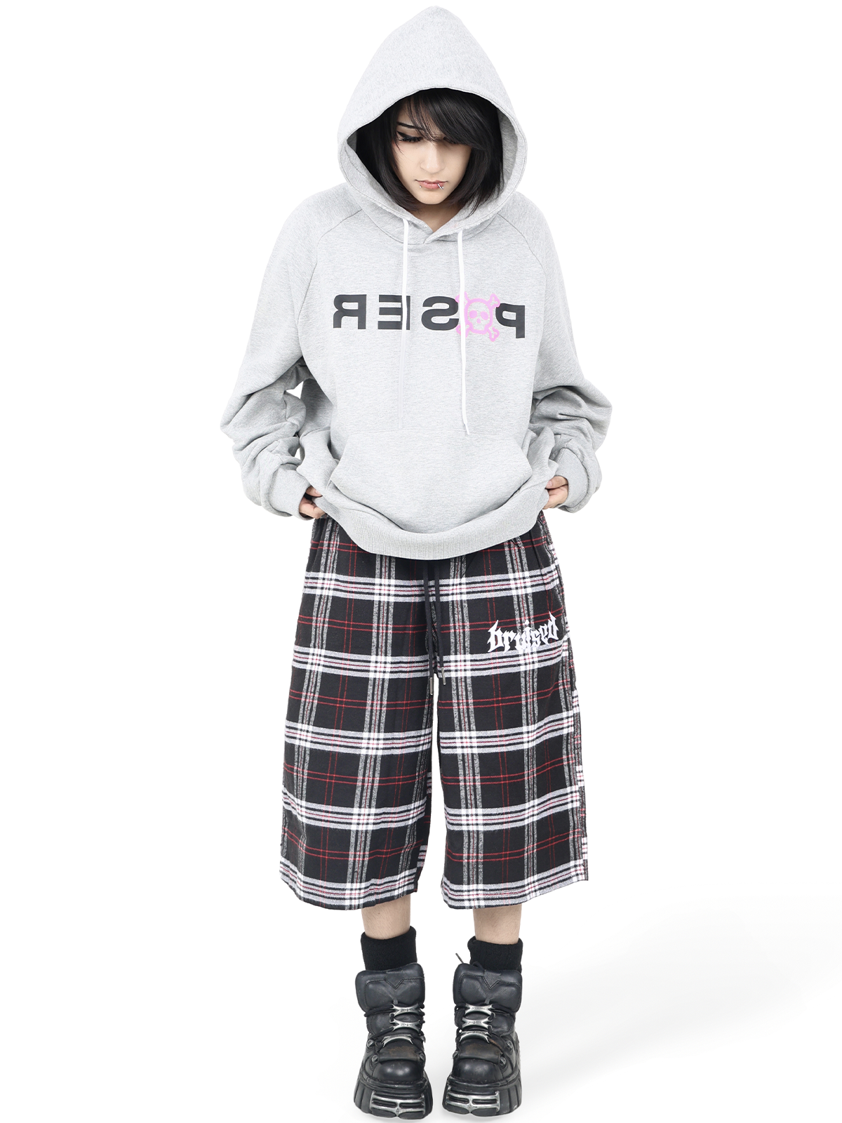 Plaid Shorts (Red)