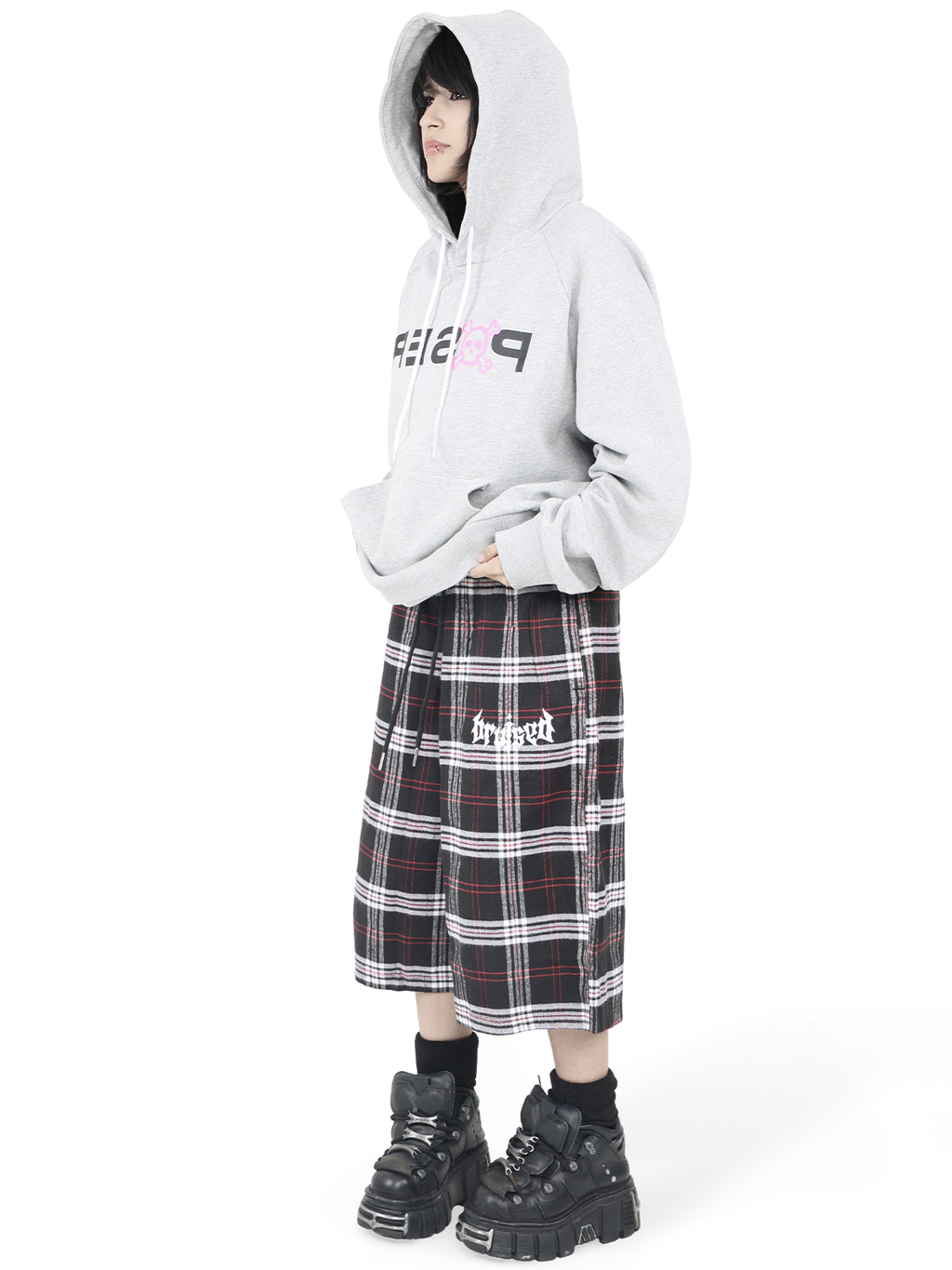 Plaid Shorts (Red)