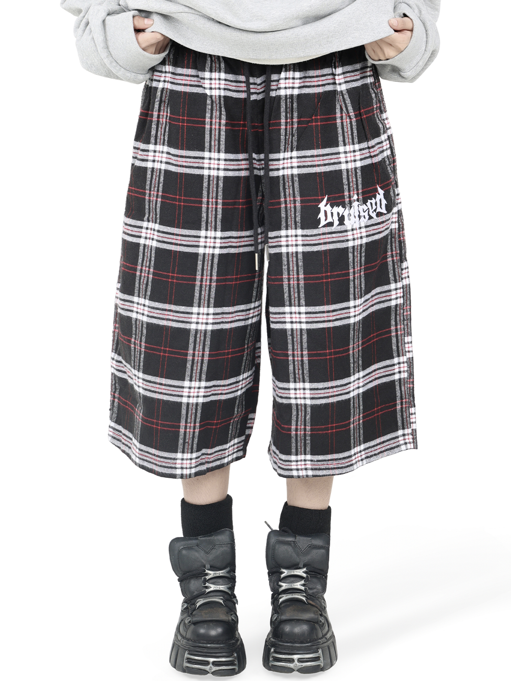 Plaid Shorts (Red)