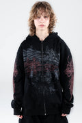 Vague Zip Hoodie