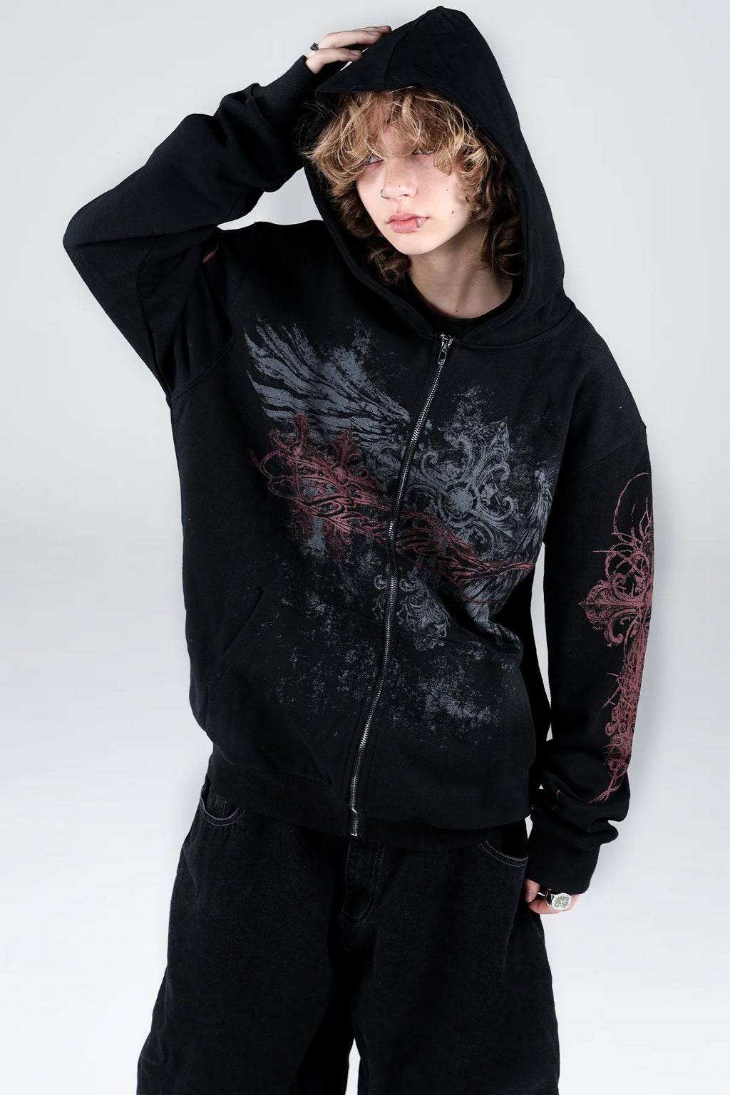 Vague Zip Hoodie