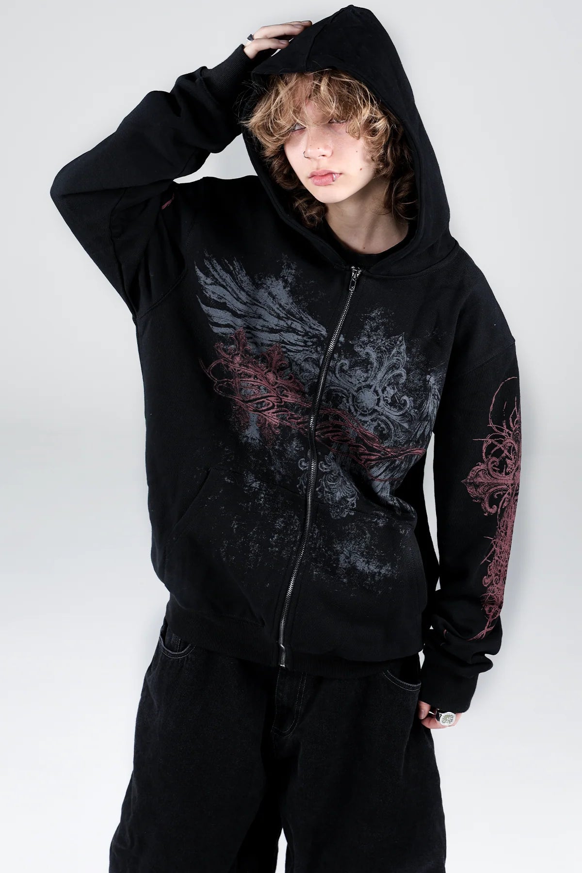 Vague Zip Hoodie