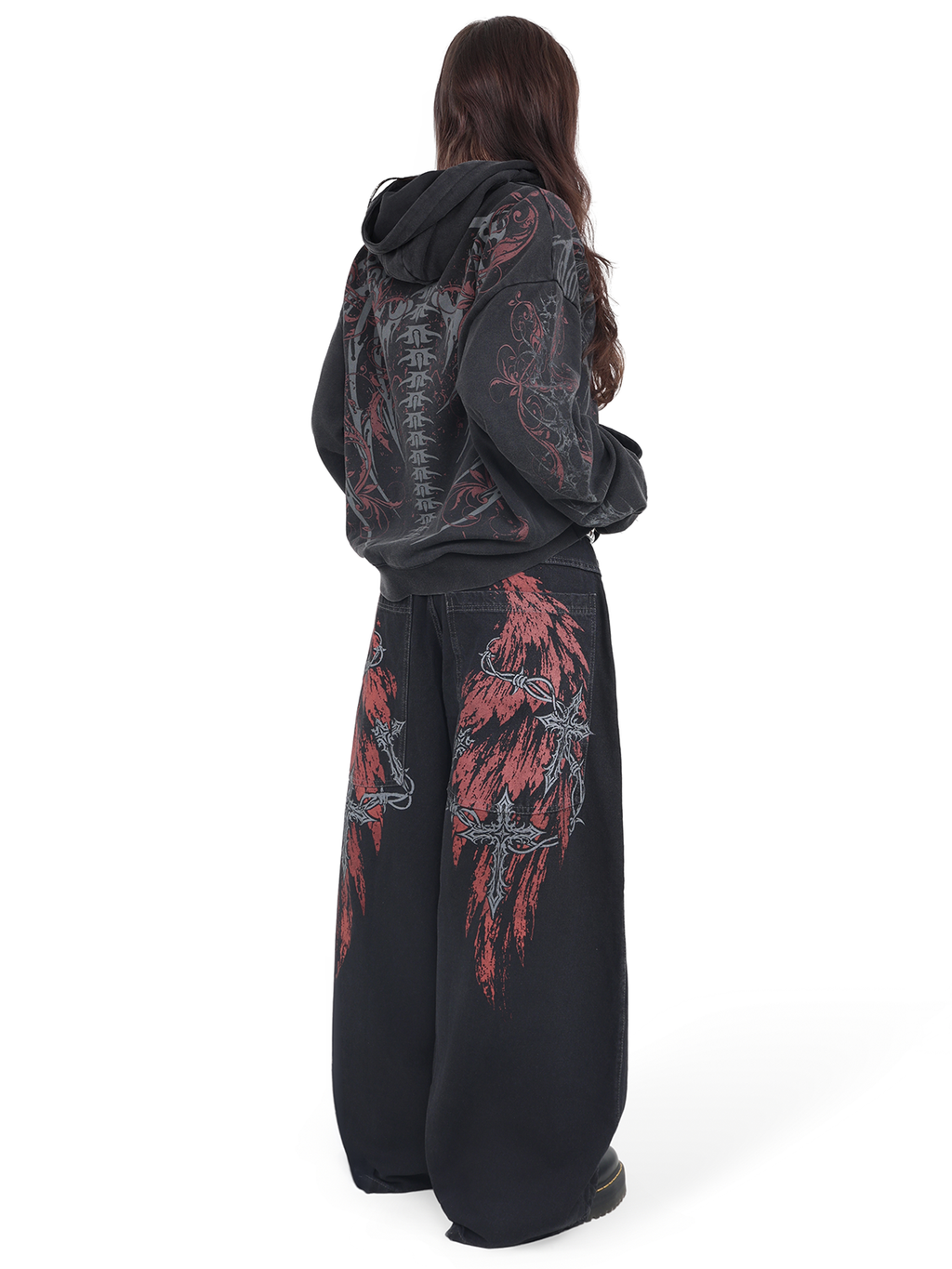 Skeletal Zip Hoodie