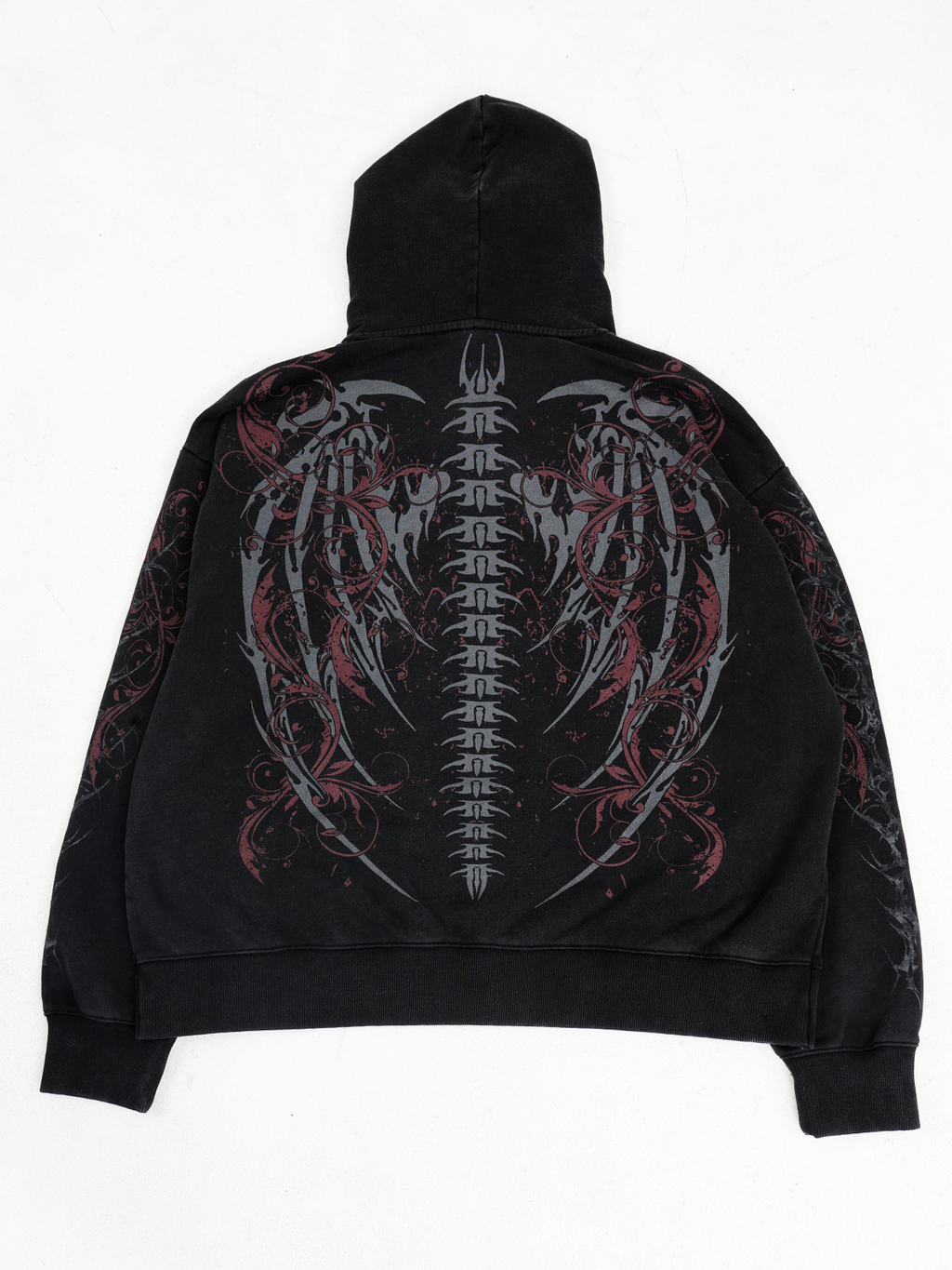 Skeletal Zip Hoodie
