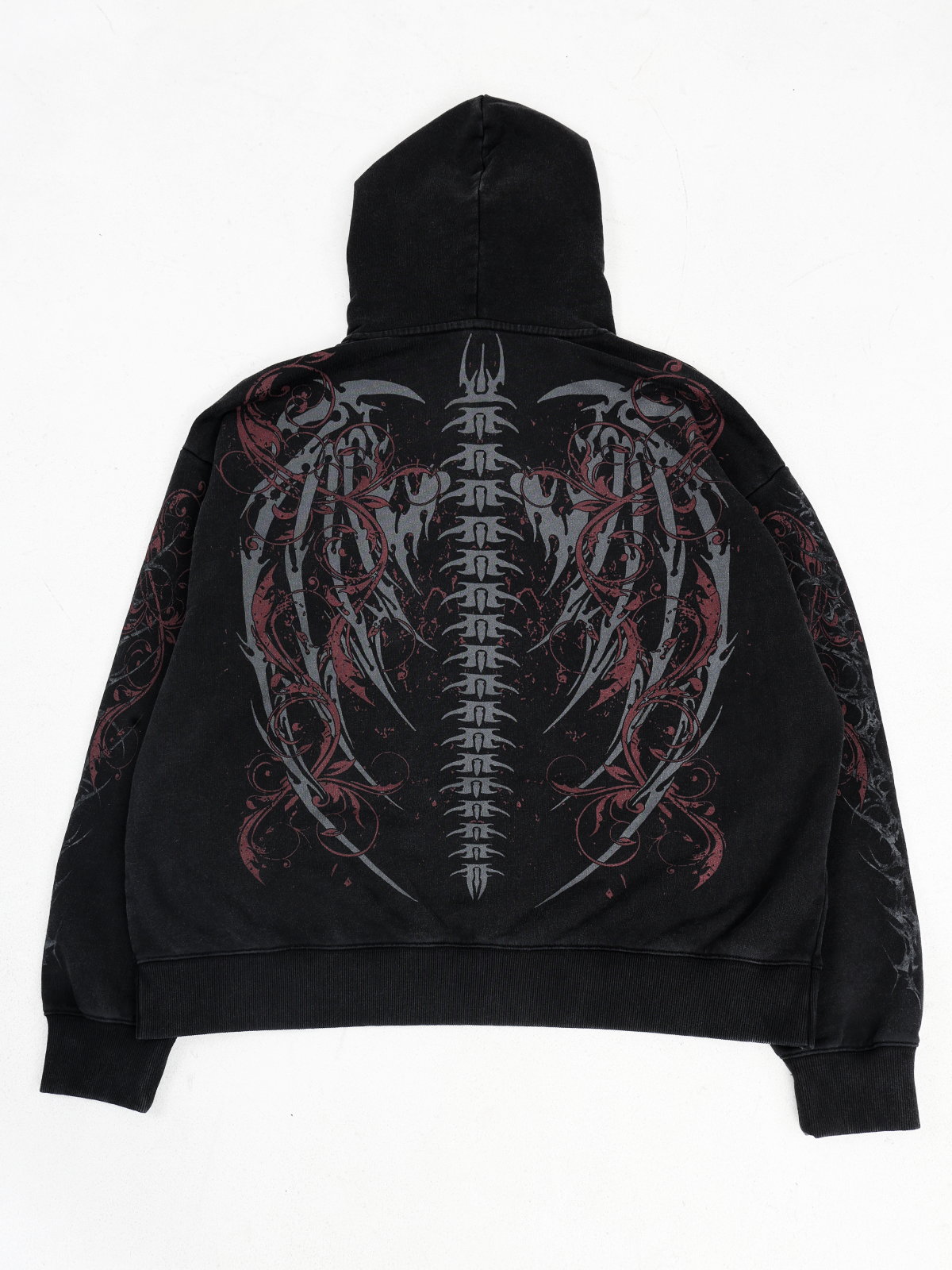 Skeletal Zip Hoodie
