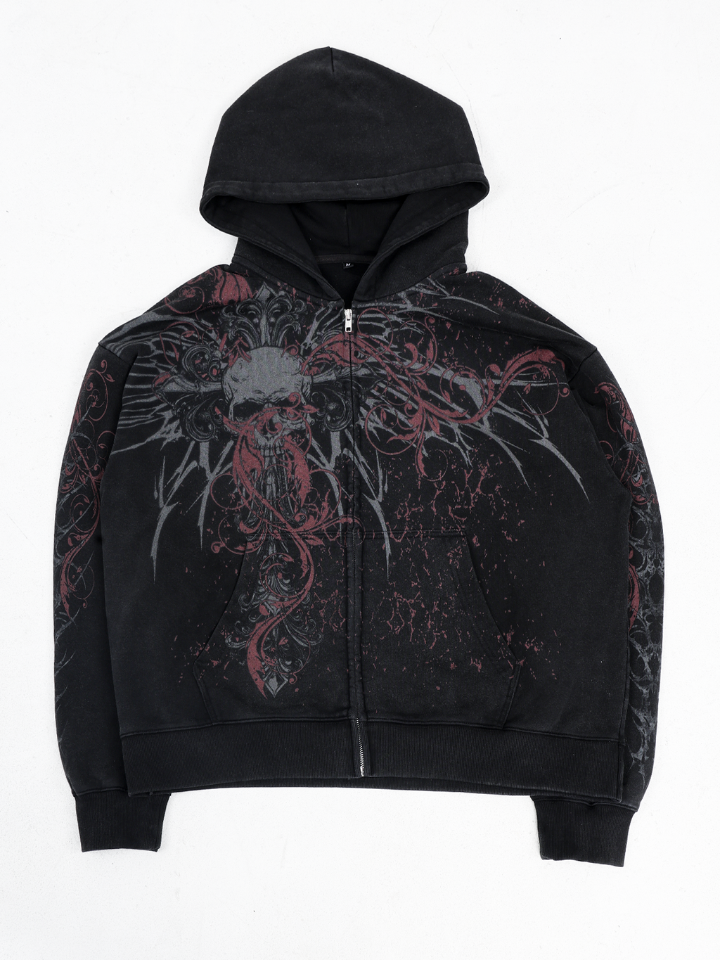 Skeletal Zip Hoodie