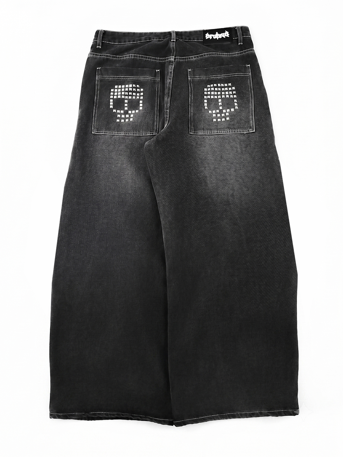 Skull Studded Denim