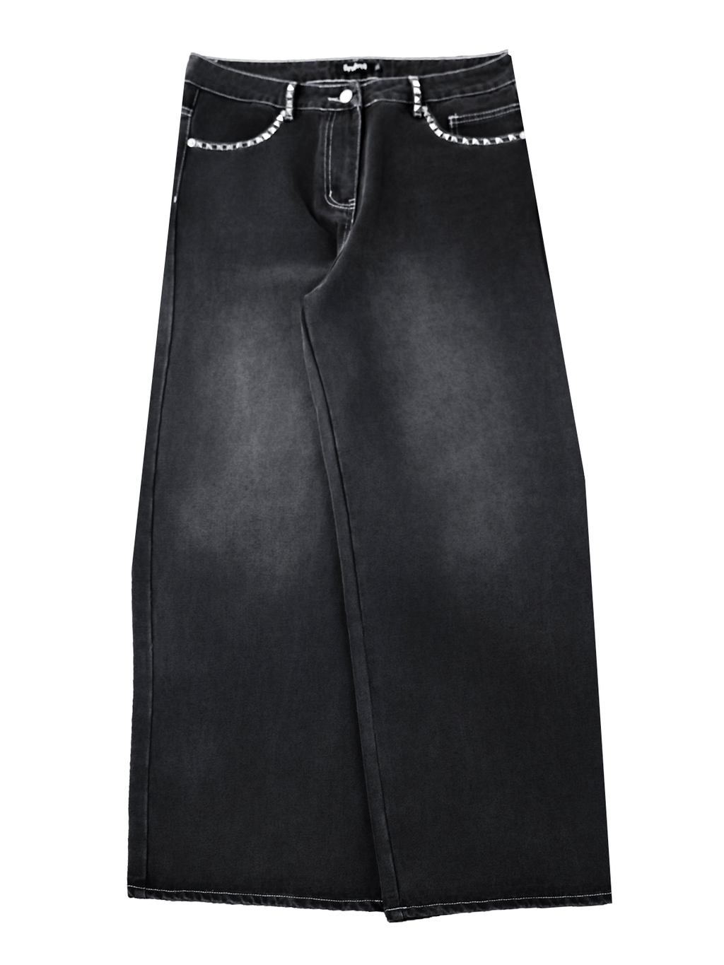 Skull Studded Denim